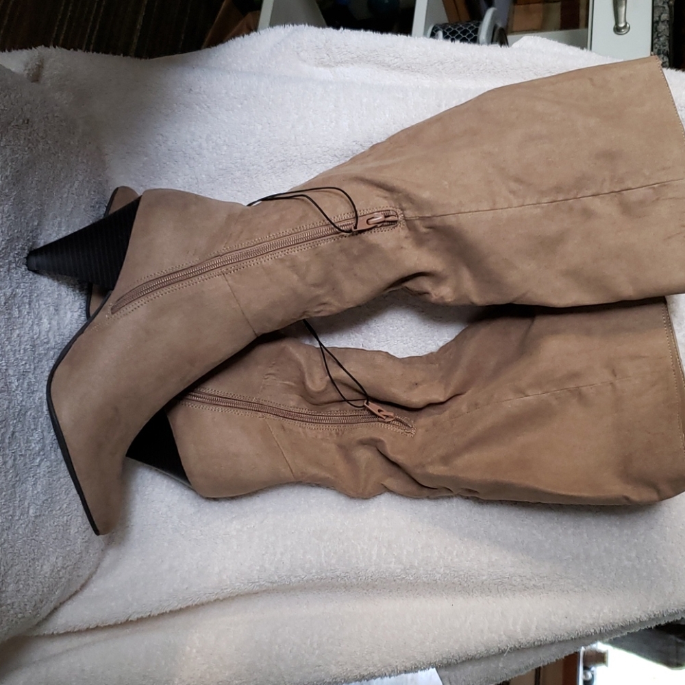 Women's Helen Cone heeled slouch boots